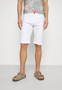 Indicode Jeans Kaden Holes - Jeansshorts - Offwhite