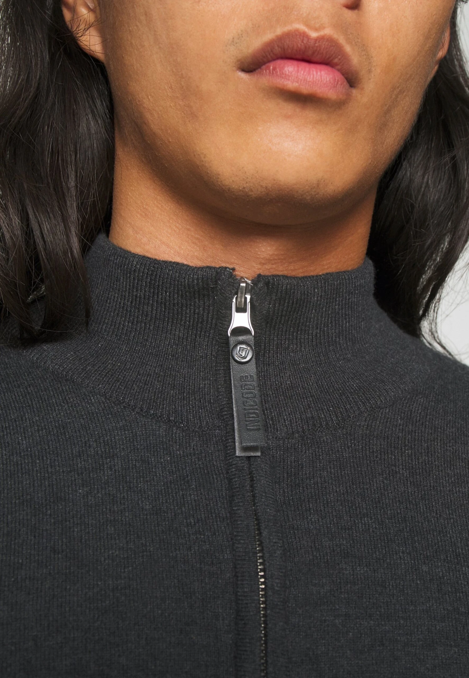 Indicode Jeans Ancona - Strikkegenser - Charcoal Mix 8 Indicode Jeans Ancona - Strikkegenser - Charcoal Mix - Bilde 6