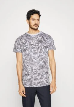 Indicode Jeans Palme - T-Shirts Med Print - Offwhite