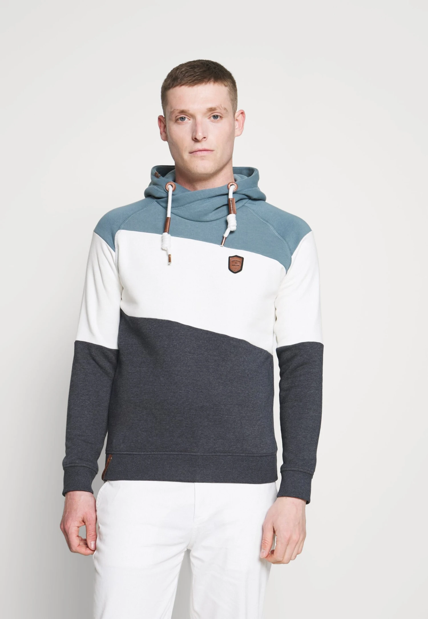 Indicode Jeans Pessac - Hoodie - Aegean Blue 3 Indicode Jeans Pessac - Hoodie - Aegean Blue