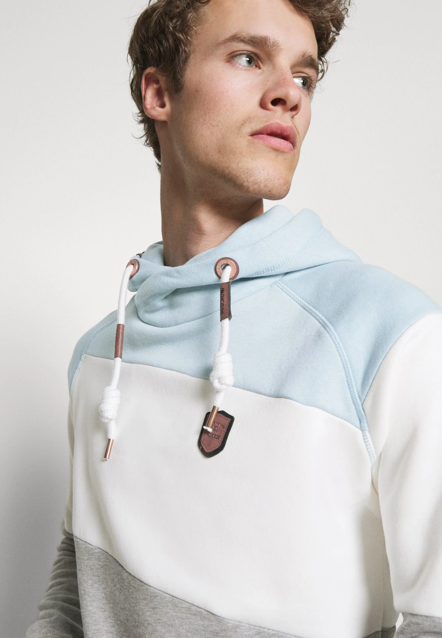 Indicode Jeans Pessac - Hoodie - Skyblue 6 Indicode Jeans Pessac - Hoodie - Skyblue - Bilde 4