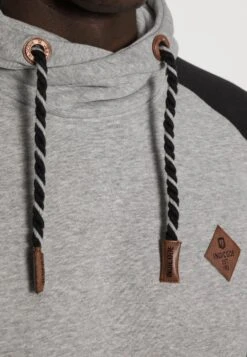 Indicode Jeans Dyott - Hoodie - Black Mix -Indicode Jeans 86dfc4045df144f8a218412ecaf52033