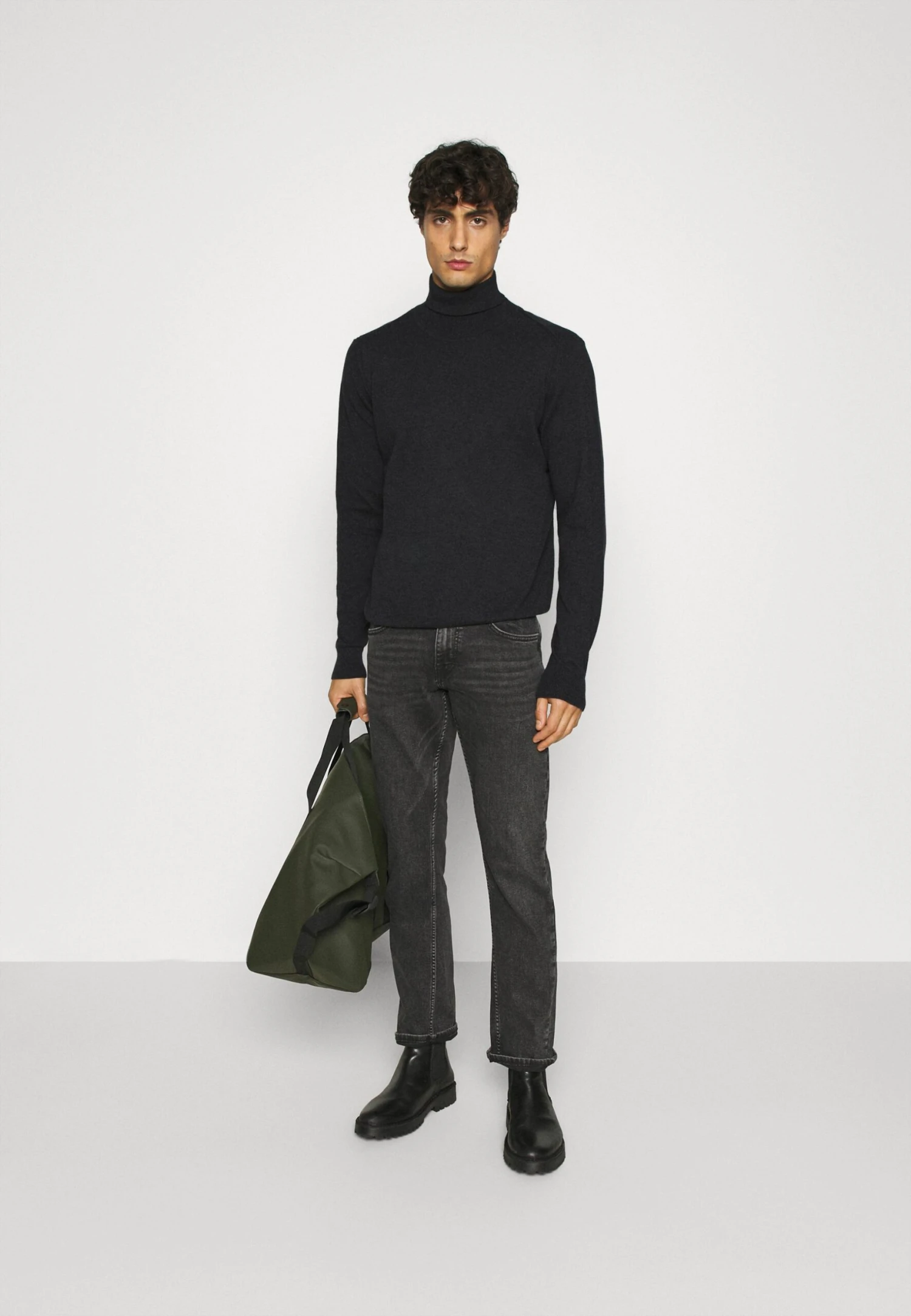 Indicode Jeans Burns - Strikkegenser - Charcoal Mix 4 Indicode Jeans Burns - Strikkegenser - Charcoal Mix - Bilde 2