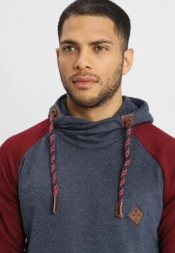 Indicode Jeans Dyott - Hoodie - Bordeaux Mix -Indicode Jeans 8b2585d3fac841029992aec8cc983d9a
