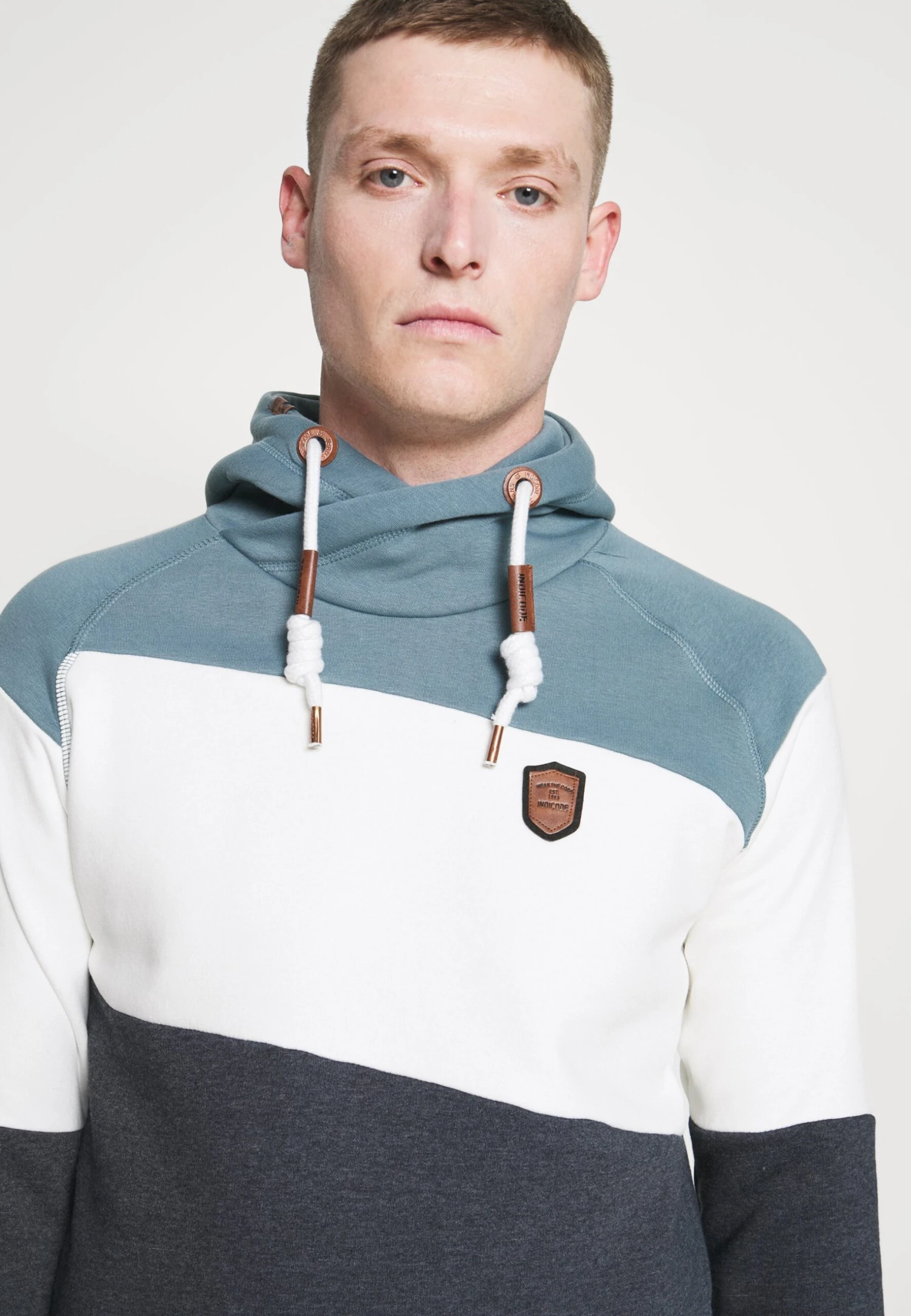 Indicode Jeans Pessac - Hoodie - Aegean Blue 6 Indicode Jeans Pessac - Hoodie - Aegean Blue - Bilde 4