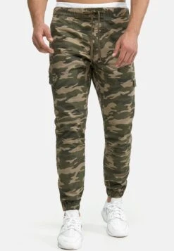 Indicode Jeans Levi - Cargobukse - Dired Camouflage