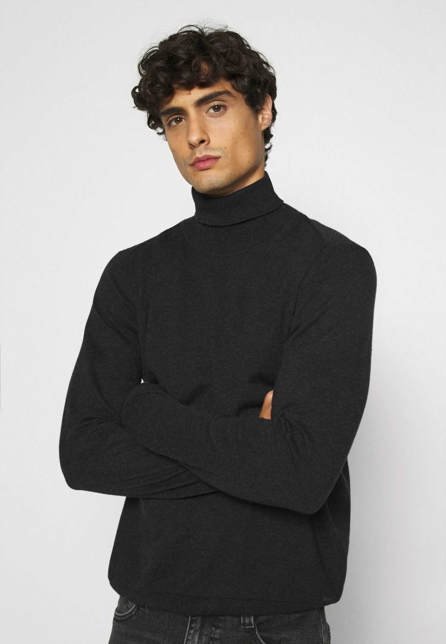 Indicode Jeans Burns - Strikkegenser - Charcoal Mix 6 Indicode Jeans Burns - Strikkegenser - Charcoal Mix - Bilde 4