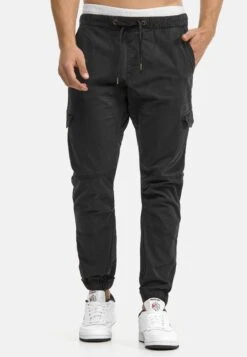 Indicode Jeans Levi - Cargobukse - Black -Indicode Jeans a68d1ab805e14652874e18ae7a14a672