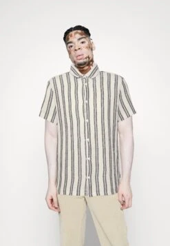 Indicode Jeans Vito - Skjorte - Off-White/Dark Blue