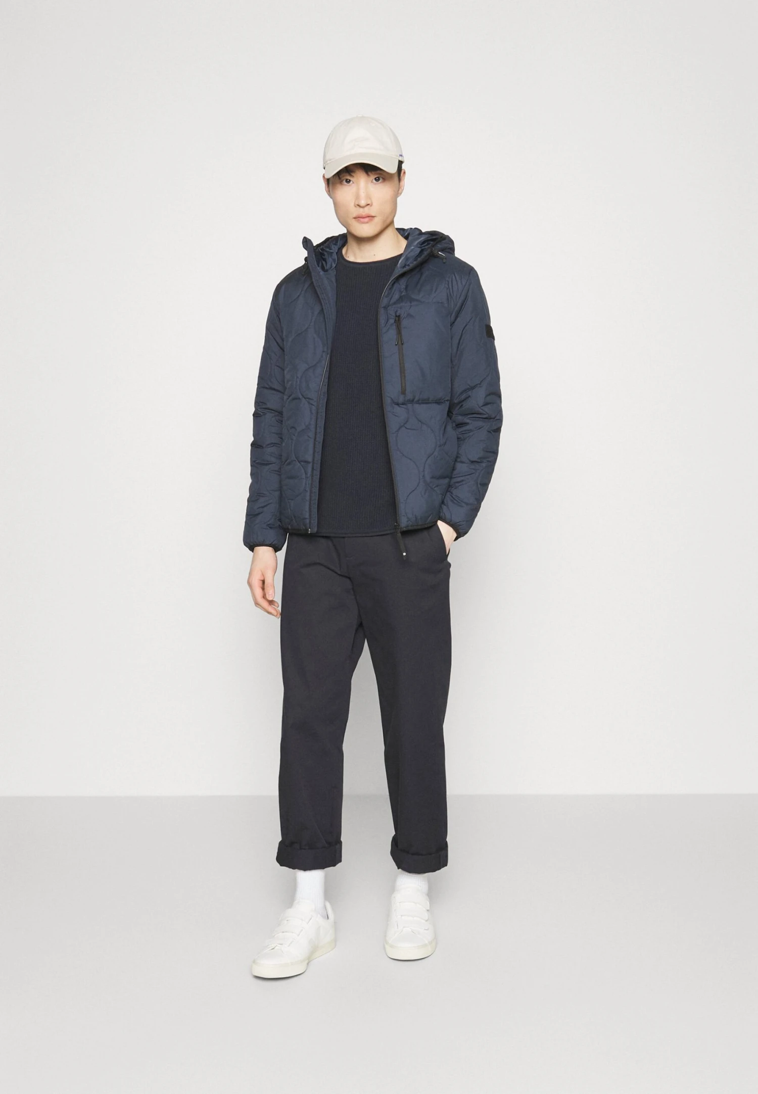 Indicode Jeans Strikkegenser - Navy 4 Indicode Jeans Strikkegenser - Navy - Bilde 2