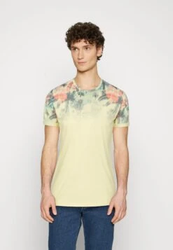Indicode Jeans Palencia - T-Shirts Med Print - Pale Banana