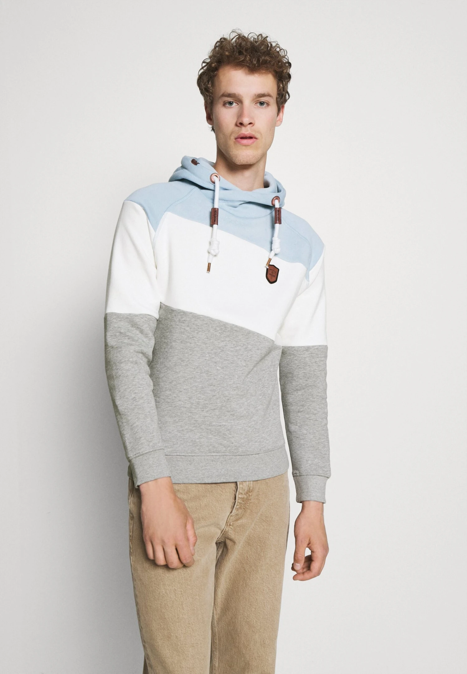 Indicode Jeans Pessac - Hoodie - Skyblue 3 Indicode Jeans Pessac - Hoodie - Skyblue
