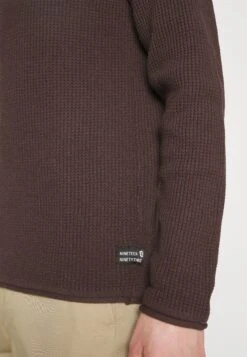 Indicode Jeans Strikkegenser - Dark Brown -Indicode Jeans f7572cf1f97848cbbaceb03ec0523716