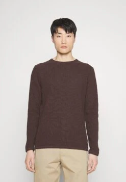 Indicode Jeans Strikkegenser - Dark Brown